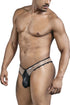 CandyMan 99860 Fishnet Thongs Color Nude-Black